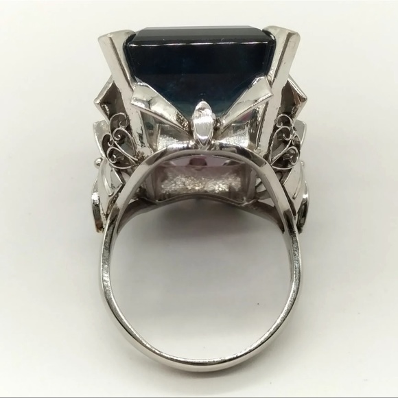 Jewelry Ring Watermelon Tourmaline 29.01ct Platinum 426199 - Picture 8 of 9